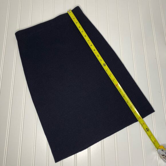 NWT Marella Black Wool/Acrylic Knitted Fabric Knee Length Skirt Size Small - Picture 6 of 7